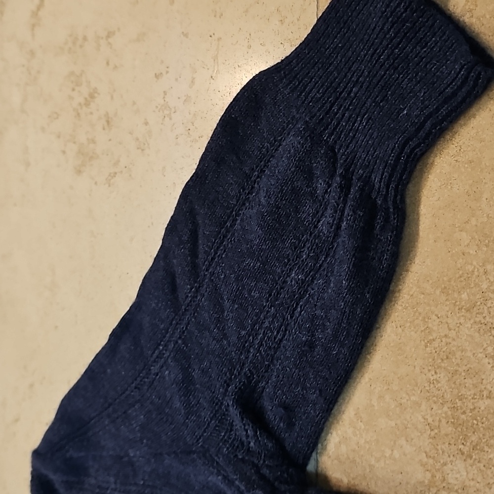 Y2K Vintage Hollister Dark Blue Babydoll Sweater Top - Picture 9 of 16